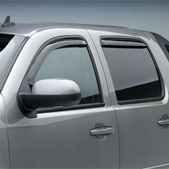 Chevrolet Silverado 3500 HD Crew Cab In-Channel Window Visors 2007 - 2014 / 571701 Chevrolet Silverado 3500 HD Crew Cab In-Channel Window Visors 2007 - 2014 / 571701