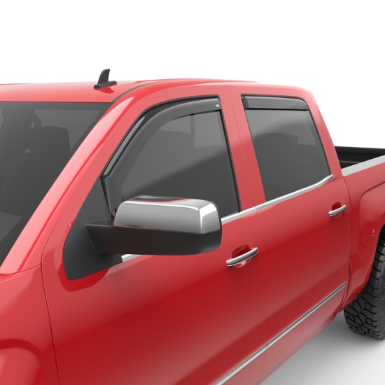 Chevrolet Silverado 3500 HD Crew Cab In-Channel Window Visors 2015 - 2019 / 571771 Chevrolet Silverado 3500 HD Crew Cab In-Channel Window Visors 2015 - 2019 / 571771