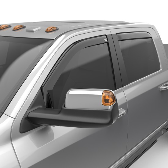 Dodge Ram 3500 Crew Cab In-Channel Window Visors 2019 - 2022 / 572861 Dodge Ram 3500 Crew Cab In-Channel Window Visors 2019 - 2022 / 572861
