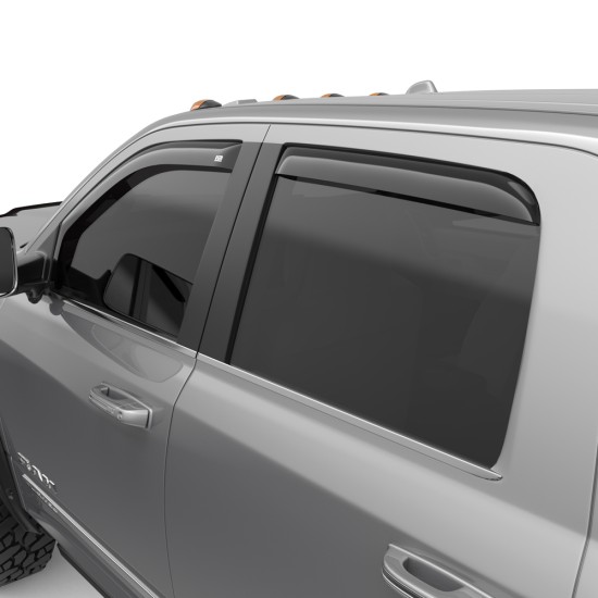 Dodge Ram 3500 Crew Cab In-Channel Window Visors 2019 - 2022 / 572861 Dodge Ram 3500 Crew Cab In-Channel Window Visors 2019 - 2022 / 572861