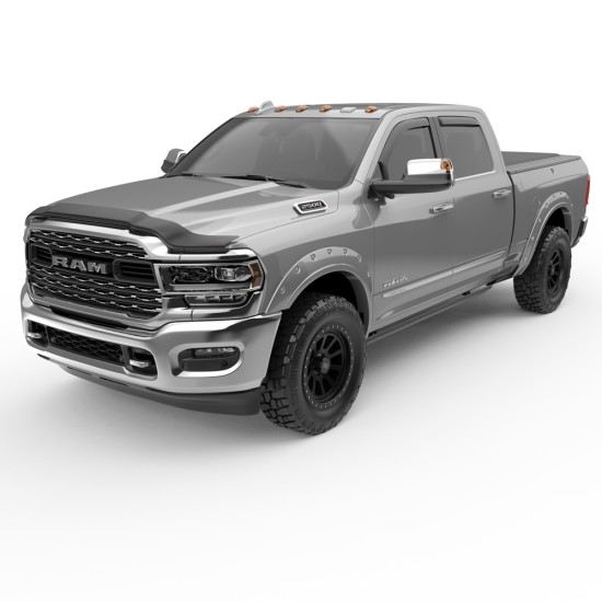 Dodge Ram 3500 Crew Cab In-Channel Window Visors 2019 - 2022 / 572861 Dodge Ram 3500 Crew Cab In-Channel Window Visors 2019 - 2022 / 572861