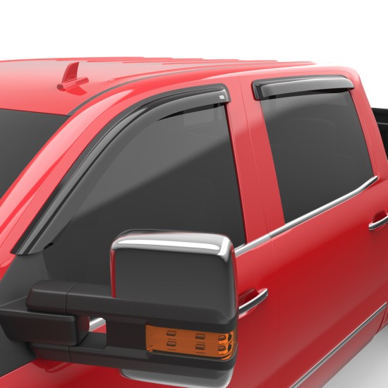 Chevrolet Silverado 3500 HD Crew Cab Tape-On Window Visors 2015 - 2019 / 641771 Chevrolet Silverado 3500 HD Crew Cab Tape-On Window Visors 2015 - 2019 / 641771
