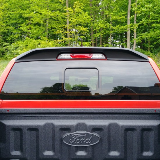 Ford Ranger SuperCrew Matte Black Truck Cab Spoiler 2019 - 2023 / EGR983559 | Sportwing