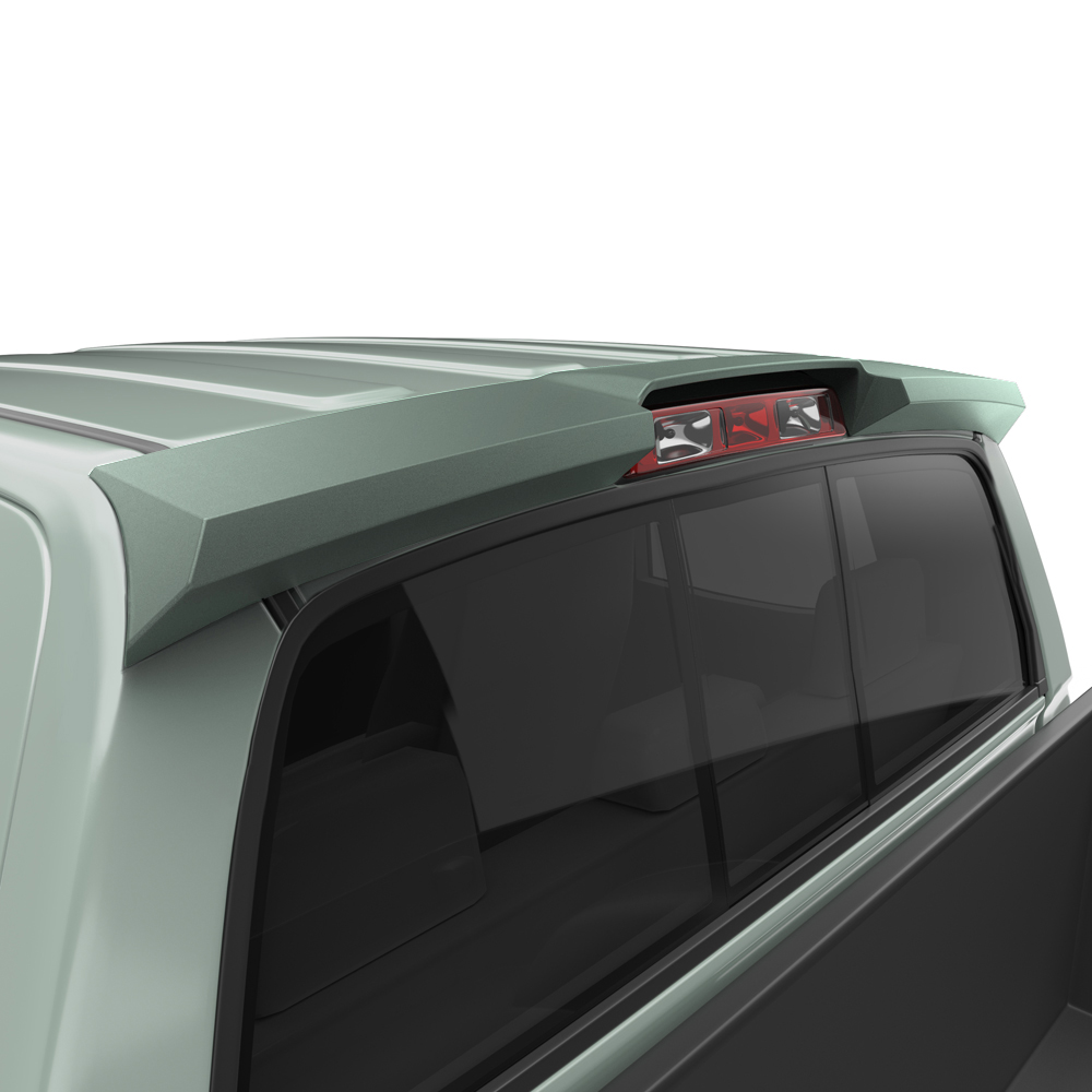 thumbnail image 2 of Powoq Rear Roof Protector Compatible With 2023-2025 Chevy Colorado GMC Canyon Truck Cab Roof Protector TPE Rear Spoiler Replacement For 2023 2024 2025 Chevy Colorado Accessories 2 of 11