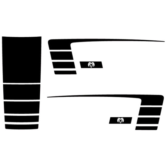 Dodge Ram Power Truck RAM HEAD Graphic Kit 2009 - 2021 / EE1519 Dodge Ram Power Truck RAM HEAD Graphic Kit 2009 - 2021 / EE1519