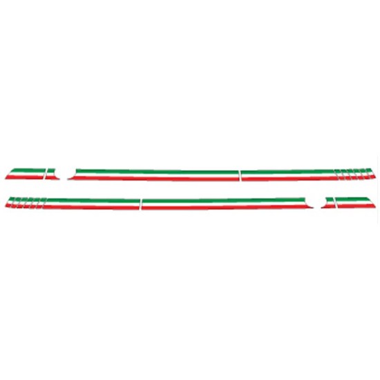 Fiat 500 Italian Stripe Side Graphic Kit 2011 - 2012 / EE1683 Fiat 500 Italian Stripe Side Graphic Kit 2011 - 2012 / EE1683