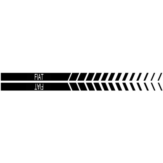 Fiat 500 Strobe NAME Graphic Kit 2011 - 2012 / EE1754 Fiat 500 Strobe NAME Graphic Kit 2011 - 2012 / EE1754
