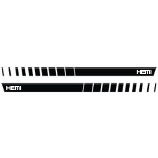 Dodge Ram Strobe HEMI Rocker Graphic Kit 2009 - 2021 / EE2121 Dodge Ram Strobe HEMI Rocker Graphic Kit 2009 - 2021 / EE2121