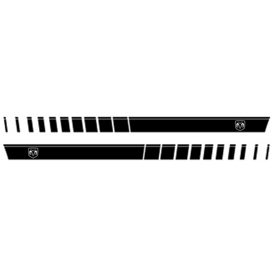 Dodge Ram Rocker Strobe Rocker RAM HEAD Graphic Kit 2009 - 2021 / EE2122 Dodge Ram Rocker Strobe Rocker RAM HEAD Graphic Kit 2009 - 2021 / EE2122
