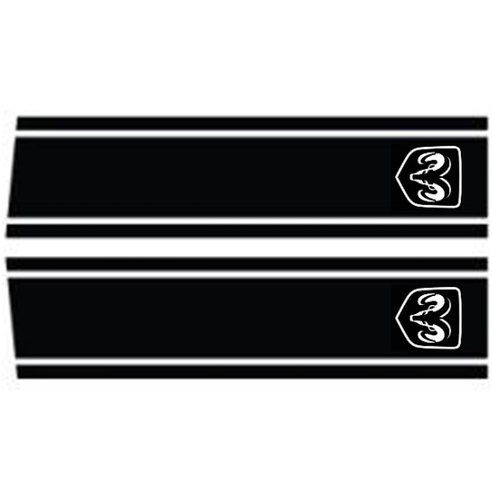 Dodge Ram Rumble Stripe RAM HEAD Graphic Kit 2009 - 2021 / EE2124 Dodge Ram Rumble Stripe RAM HEAD Graphic Kit 2009 - 2021 / EE2124