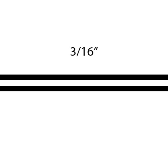Universal One Color Pinstripe Graphic Kit; 150' Roll - 3/16” Wide / EE316 Universal One Color Pinstripe Graphic Kit; 150' Roll - 3/16” Wide / EE316