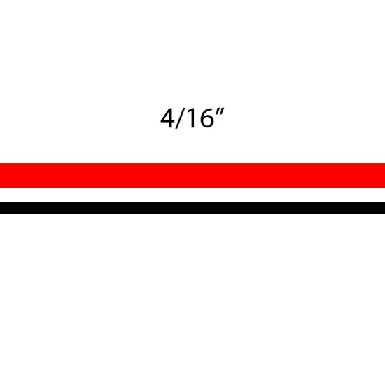 Universal Two Color Pinstripe Graphic Kit; 150' Roll - 4/16” Wide / EE416TW Universal Two Color Pinstripe Graphic Kit; 150' Roll - 4/16” Wide / EE416TW
