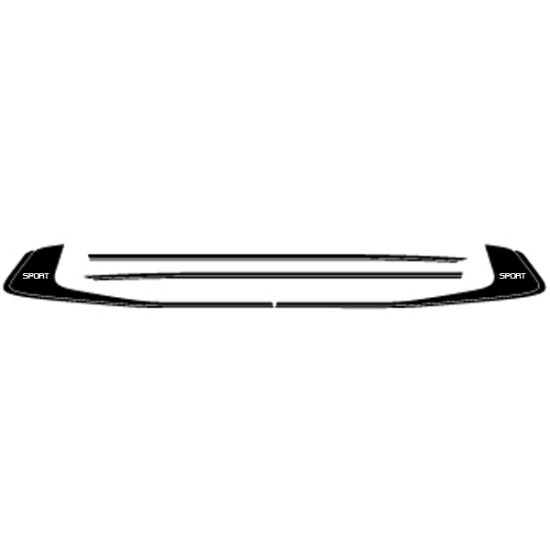 Jeep Compass Altitude SPORT Graphic Kit 2017 - 2021 / EE5061 Jeep Compass Altitude SPORT Graphic Kit 2017 - 2021 / EE5061