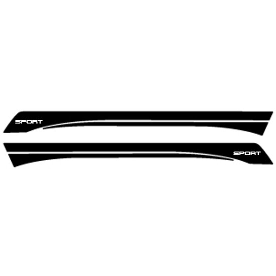 Jeep Compass Course SPORT Rocker Graphic Kit 2017 - 2021 / EE5064 Jeep Compass Course SPORT Rocker Graphic Kit 2017 - 2021 / EE5064