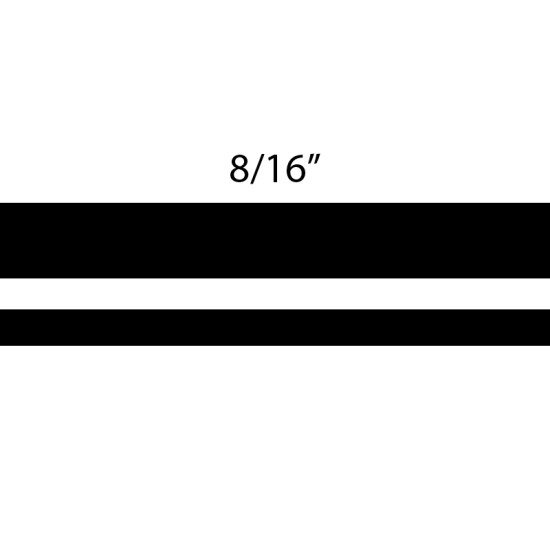 Universal One Color Pinstripe Graphic Kit; 150' Roll - 8/16” Wide / EE816 Universal One Color Pinstripe Graphic Kit; 150' Roll - 8/16” Wide / EE816