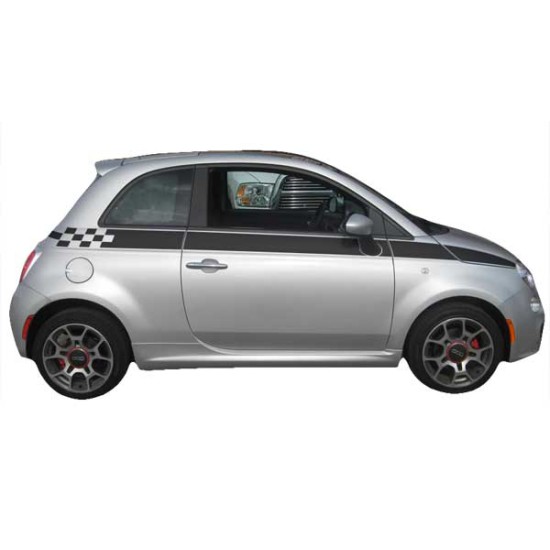 Fiat 500 SE5 Check Graphic Kit 2011 - 2012 / EE1671 Fiat 500 SE5 Check Graphic Kit 2011 - 2012 / EE1671