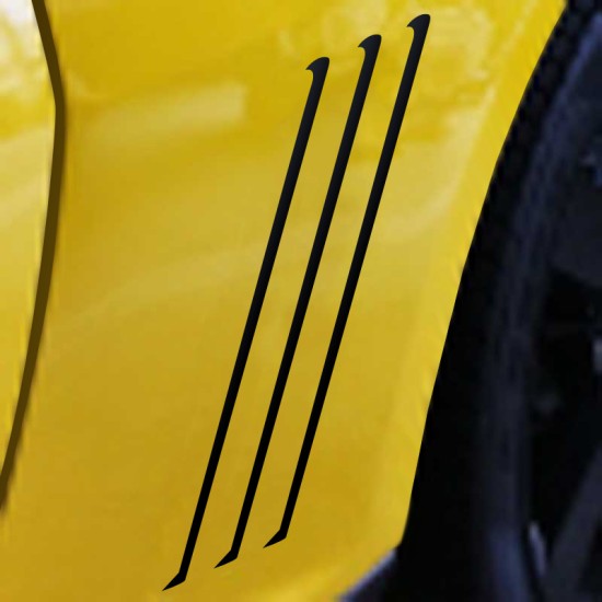 Chevrolet Camaro Bee Gills 2 Side Graphic Kit 2009 - 2013 / EE1721 Chevrolet Camaro Bee Gills 2 Side Graphic Kit 2009 - 2013 / EE1721