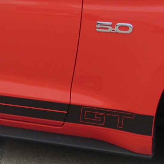 Ford Mustang Breakup GT Rocker Graphic Kit 2015 - 2021 / EE3440