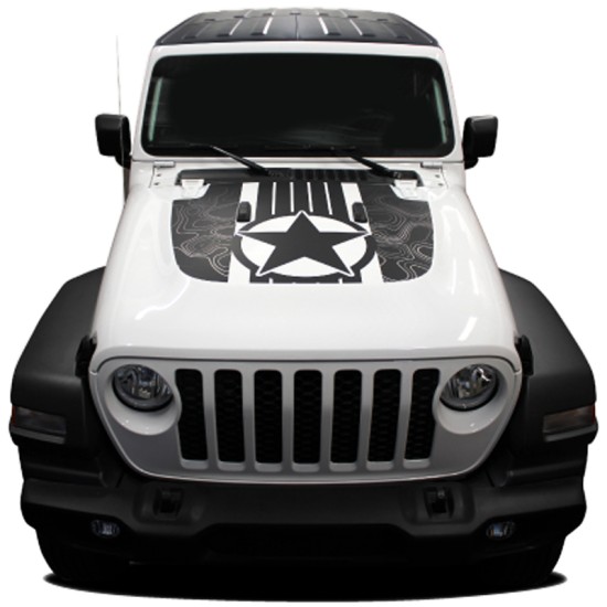 Jeep Gladiator Journey Voided Hood Graphic Kit 2020 - 2021 / EE6716