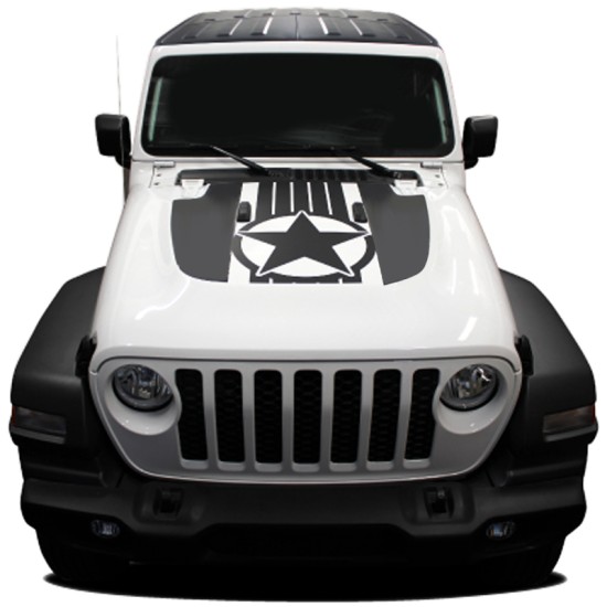 Jeep Wrangler Journey Solid Hood Graphic Kit 2018 - 2021 / EE6747 (EE6747) by www.Sportwing.com