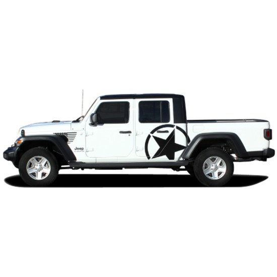 Jeep Gladiator Alpha Star Side Graphic Kit 2020 - 2021 / EE7009 Jeep Gladiator Alpha Star Side Graphic Kit 2020 - 2021 / EE7009