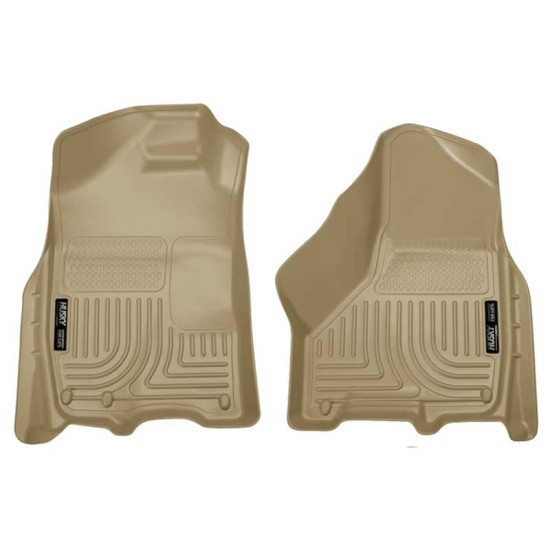 Dodge Ram 3500 Crew Cab WeatherBeater Front Floor Liners 2010 - 2018 / 1800 Dodge Ram 3500 Crew Cab WeatherBeater Front Floor Liners 2010 - 2018 / 1800