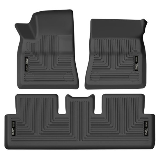 Tesla Model 3 WeatherBeater Front & 2nd Row Floor Liners 2017 - 2021 / 9509 Tesla Model 3 WeatherBeater Front & 2nd Row Floor Liners 2017 - 2021 / 9509