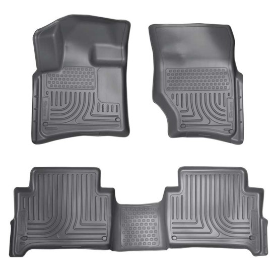 Audi Q7 WeatherBeater Front & 2nd Row Floor Liners 2007 - 2015 / 9642