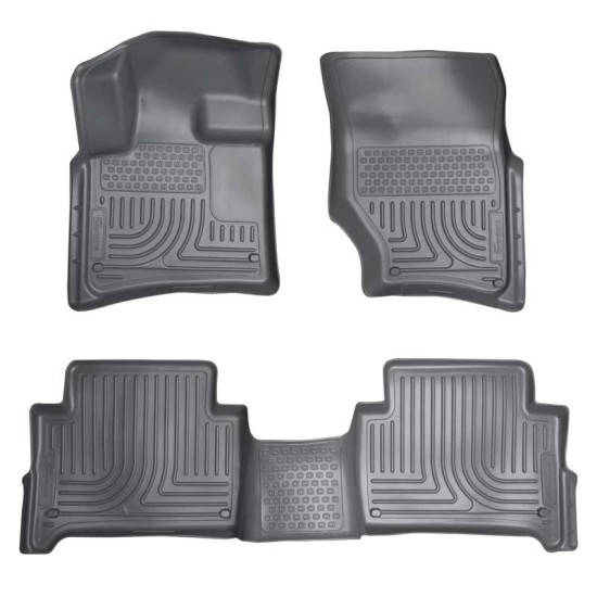 Audi Q7 WeatherBeater Front & 2nd Row Floor Liners 2007 - 2015 / 9642 Audi Q7 WeatherBeater Front & 2nd Row Floor Liners 2007 - 2015 / 9642