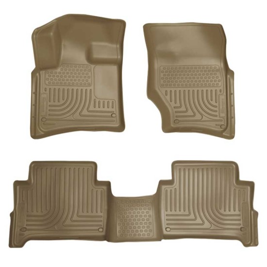 Audi Q7 WeatherBeater Front & 2nd Row Floor Liners 2007 - 2015 / 9642 Audi Q7 WeatherBeater Front & 2nd Row Floor Liners 2007 - 2015 / 9642