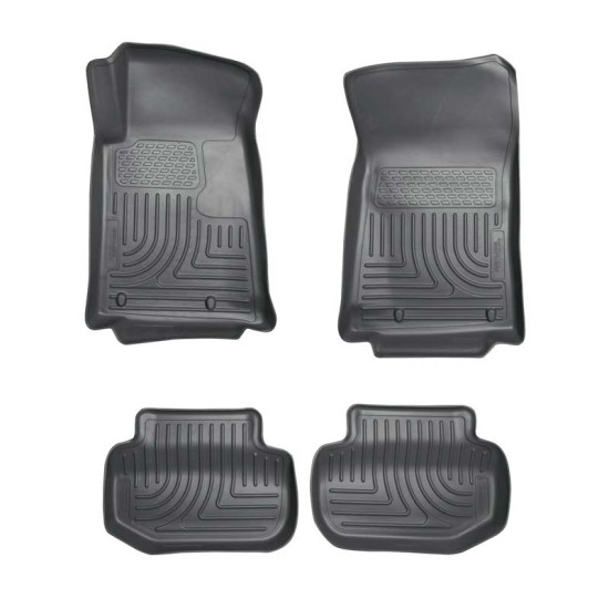 Chevrolet Camaro Convertible WeatherBeater Front & 2nd Row Floor Liners 2011 - 2015 / 9812 Chevrolet Camaro Convertible WeatherBeater Front & 2nd Row Floor Liners 2011 - 2015 / 9812
