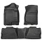 Chevrolet Silverado 2500 HD LTZ Crew Cab WeatherBeater Front & 2nd Row Floor Liners 2007 / 9820