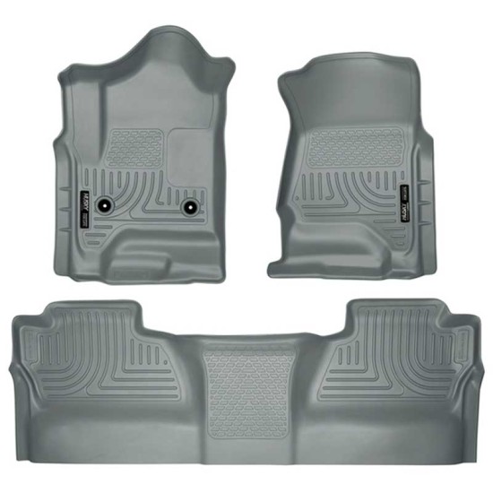 Chevrolet Silverado 3500 HD Crew Cab WeatherBeater Front & 2nd Row Floor Liners 2015 - 2019 / 9823 (9823) by www.Sportwing.com Chevrolet Silverado 3500 HD Crew Cab WeatherBeater Front & 2nd Row Floor Liners 2015 - 2019 / 9823 (9823) by www.Sportwing.com