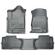 Chevrolet Silverado 3500 HD Double Cab WeatherBeater Front & 2nd Row Floor Liners 2015 - 2018 / 9824