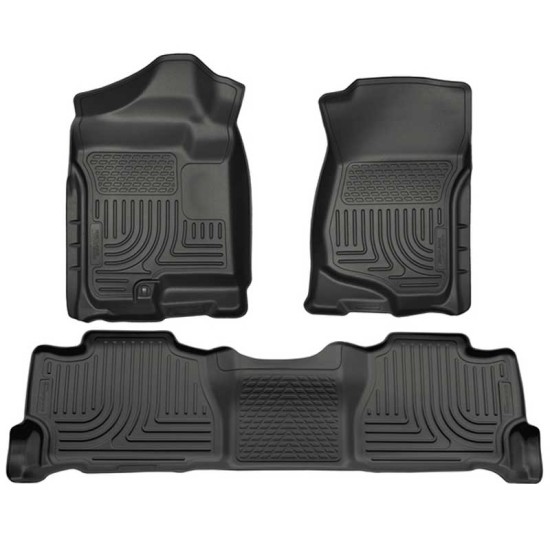 GMC Yukon Denali WeatherBeater Front & 2nd Row Floor Liners 2007 - 2014 / 9825 GMC Yukon Denali WeatherBeater Front & 2nd Row Floor Liners 2007 - 2014 / 9825