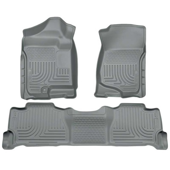 GMC Yukon Denali WeatherBeater Front & 2nd Row Floor Liners 2007 - 2014 / 9825 GMC Yukon Denali WeatherBeater Front & 2nd Row Floor Liners 2007 - 2014 / 9825