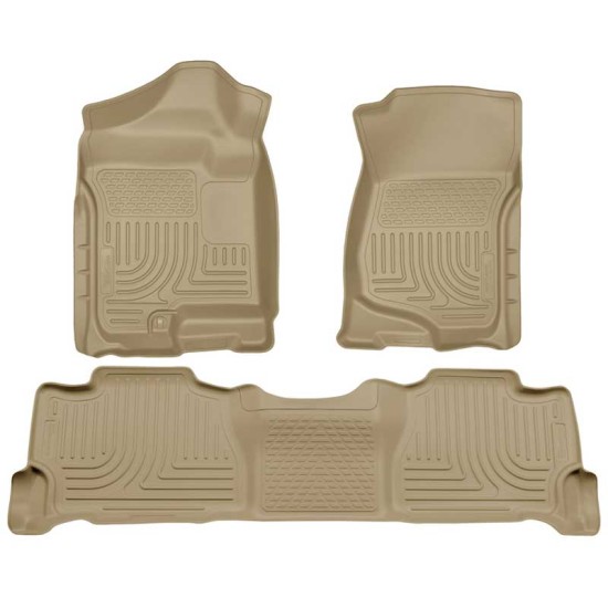 GMC Yukon WeatherBeater Front & 2nd Row Floor Liners 2007 - 2014 / 9825