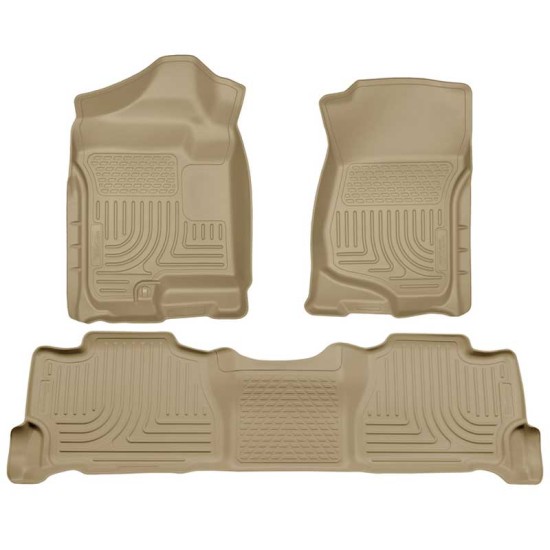 GMC Yukon Denali WeatherBeater Front & 2nd Row Floor Liners 2007 - 2014 / 9825 GMC Yukon Denali WeatherBeater Front & 2nd Row Floor Liners 2007 - 2014 / 9825