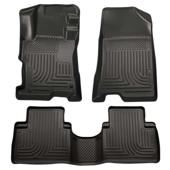 Honda Accord 4 Door WeatherBeater Front & 2nd Row Floor Liners 2008 - 2012 / 9840 Honda Accord 4 Door WeatherBeater Front & 2nd Row Floor Liners 2008 - 2012 / 9840