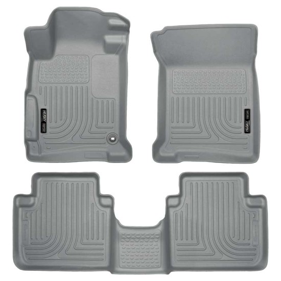 Honda Accord Hybrid Sedan WeatherBeater Front & 2nd Row Floor Liners 2014 - 2015 / 9848 Honda Accord Hybrid Sedan WeatherBeater Front & 2nd Row Floor Liners 2014 - 2015 / 9848