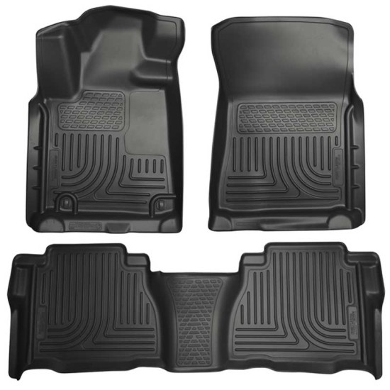 Toyota Tundra Double Cab WeatherBeater Front & 2nd Row Floor Liners 2010 - 2011 / 9858 Toyota Tundra Double Cab WeatherBeater Front & 2nd Row Floor Liners 2010 - 2011 / 9858