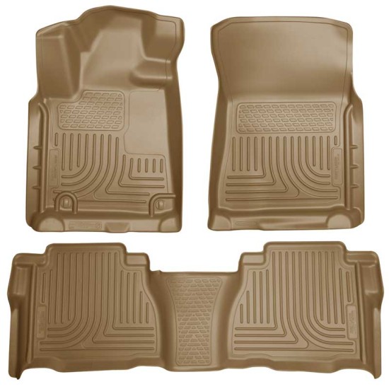 Toyota Tundra Double Cab WeatherBeater Front & 2nd Row Floor Liners 2010 - 2011 / 9858 Toyota Tundra Double Cab WeatherBeater Front & 2nd Row Floor Liners 2010 - 2011 / 9858