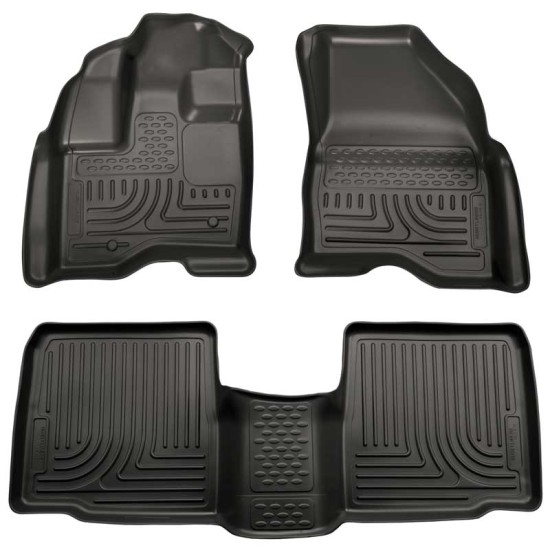 Ford Explorer WeatherBeater Front & 2nd Row Floor Liners 2011 - 2014 / 9876 Ford Explorer WeatherBeater Front & 2nd Row Floor Liners 2011 - 2014 / 9876