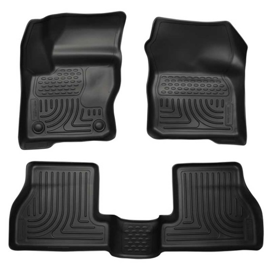 Ford Focus WeatherBeater Front & 2nd Row Floor Liners 2012 - 2015 / 9877
