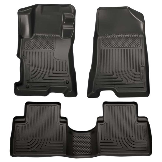 Hyundai Sonata WeatherBeater Front & 2nd Row Floor Liners 2011 - 2014 / 9885 Hyundai Sonata WeatherBeater Front & 2nd Row Floor Liners 2011 - 2014 / 9885
