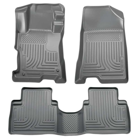 Hyundai Sonata WeatherBeater Front & 2nd Row Floor Liners 2011 - 2014 / 9885 Hyundai Sonata WeatherBeater Front & 2nd Row Floor Liners 2011 - 2014 / 9885