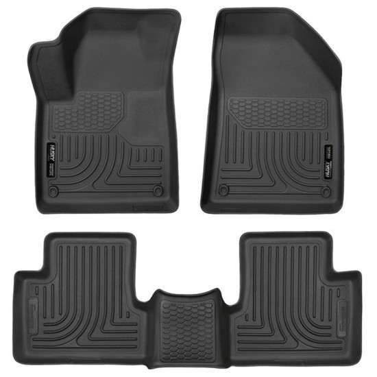 Jeep Cherokee WeatherBeater Front & 2nd Row Floor Liners 2015 - 2020 / 9909 Jeep Cherokee WeatherBeater Front & 2nd Row Floor Liners 2015 - 2020 / 9909