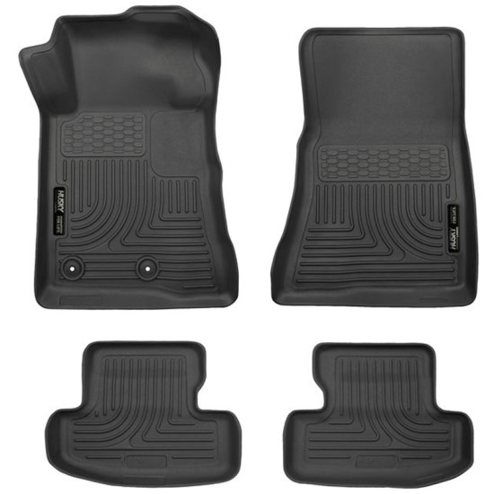 Ford Mustang WeatherBeater Front & 2nd Row Floor Liners 2015 - 2020 / 9937 Ford Mustang WeatherBeater Front & 2nd Row Floor Liners 2015 - 2020 / 9937