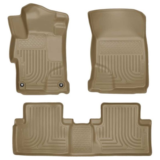 Honda Civic 4 Door WeatherBeater Front & 2nd Row Floor Liners 2014 - 2015 / 9944 Honda Civic 4 Door WeatherBeater Front & 2nd Row Floor Liners 2014 - 2015 / 9944