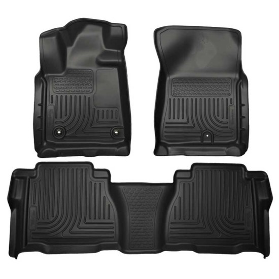 Toyota Tundra Double Cab WeatherBeater Front & 2nd Row Floor Liners 2012 - 2013 / 9959 Toyota Tundra Double Cab WeatherBeater Front & 2nd Row Floor Liners 2012 - 2013 / 9959